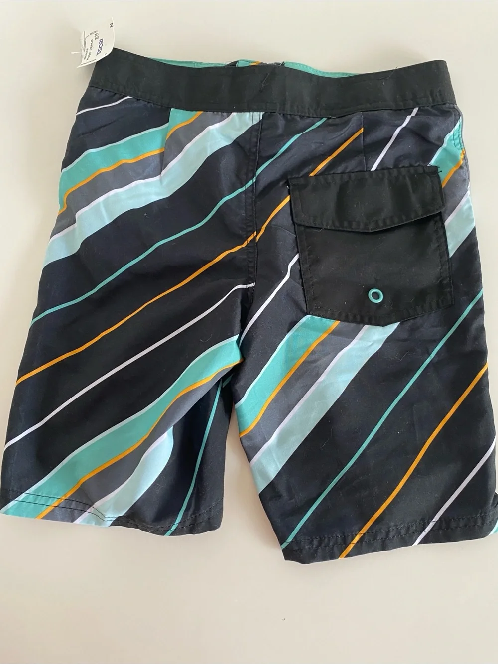 Art Class Multi-Color Striped Swim Trunk Suit Shorts Boy's Sz 10 New Pool Beach